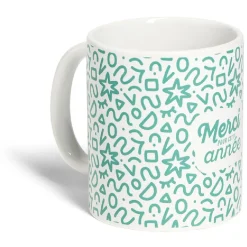 Mug Merci pour cette année céramique Ø8xH10cm 4 modèles^Gifi Clearance