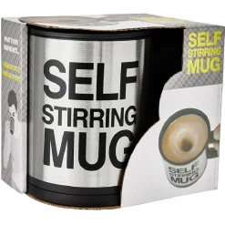 Mug mélangeur automatique inscription Self Stirring Mug 350 ml^Gifi New