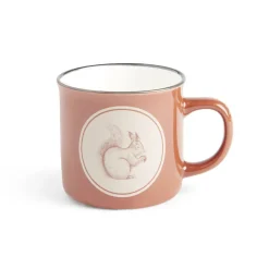 Mug motif écureuil en faïence marron 320ml^Gifi Sale
