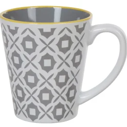 Mug motif géométrique gris et blanc^Gifi Sale