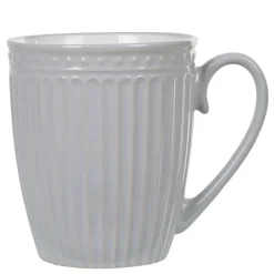 Mug motif relief gris clair et blanc^Gifi Best