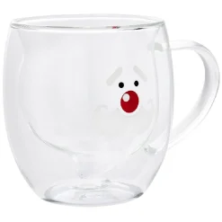 Mug Noël verre double paroi 30cl - 2 modèles^Gifi Outlet