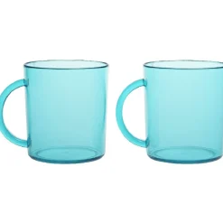 Mug plastique vert émeraude x2^Gifi Online