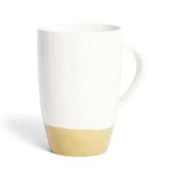 Mug porcelaine blanc et beige 500ml^Gifi Online