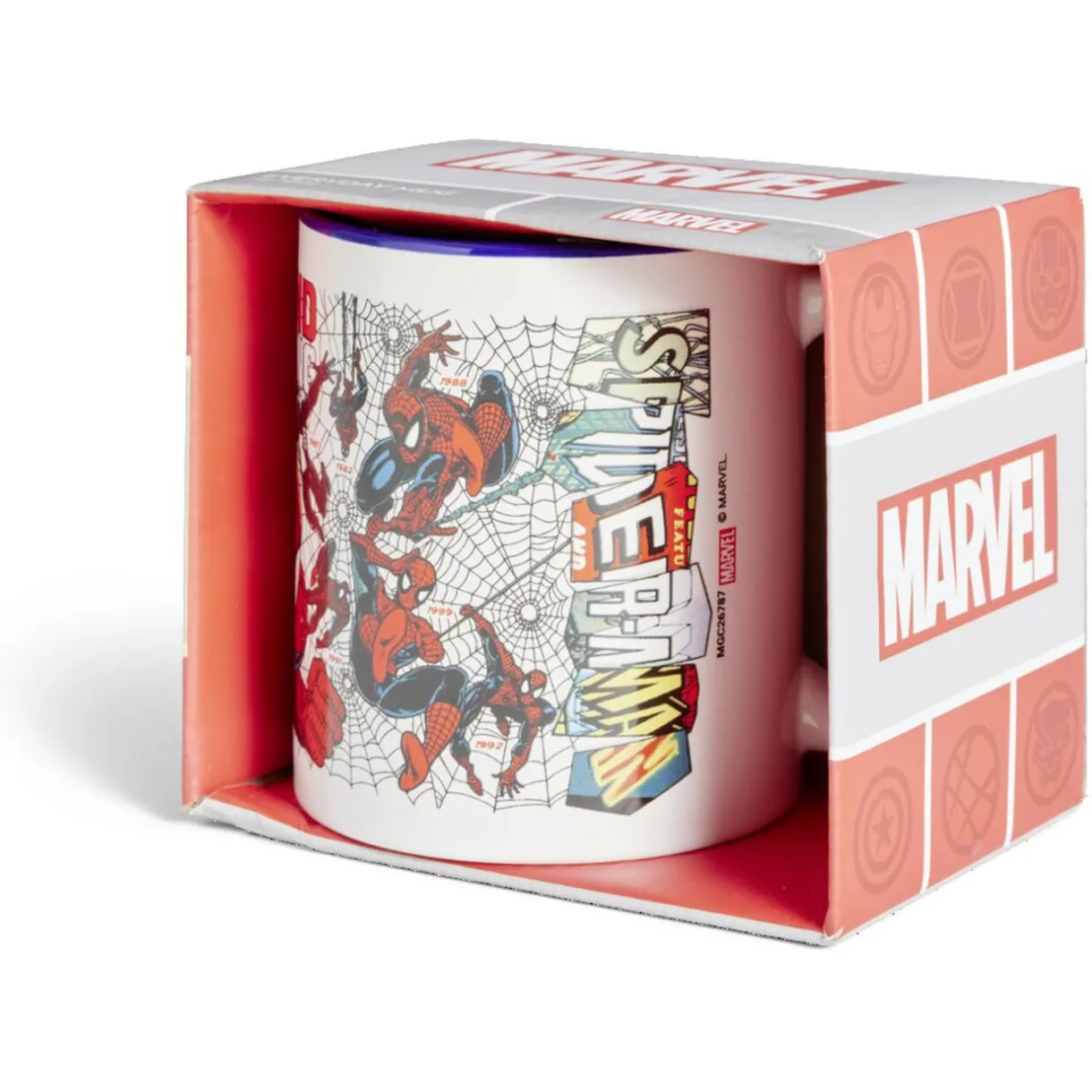 Mug Spiderman Marvel blanc et bleu 315ml^Gifi Discount