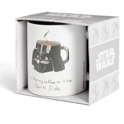 Mug Star Wars Dark Vador blanc et noir 315ml^Gifi Discount