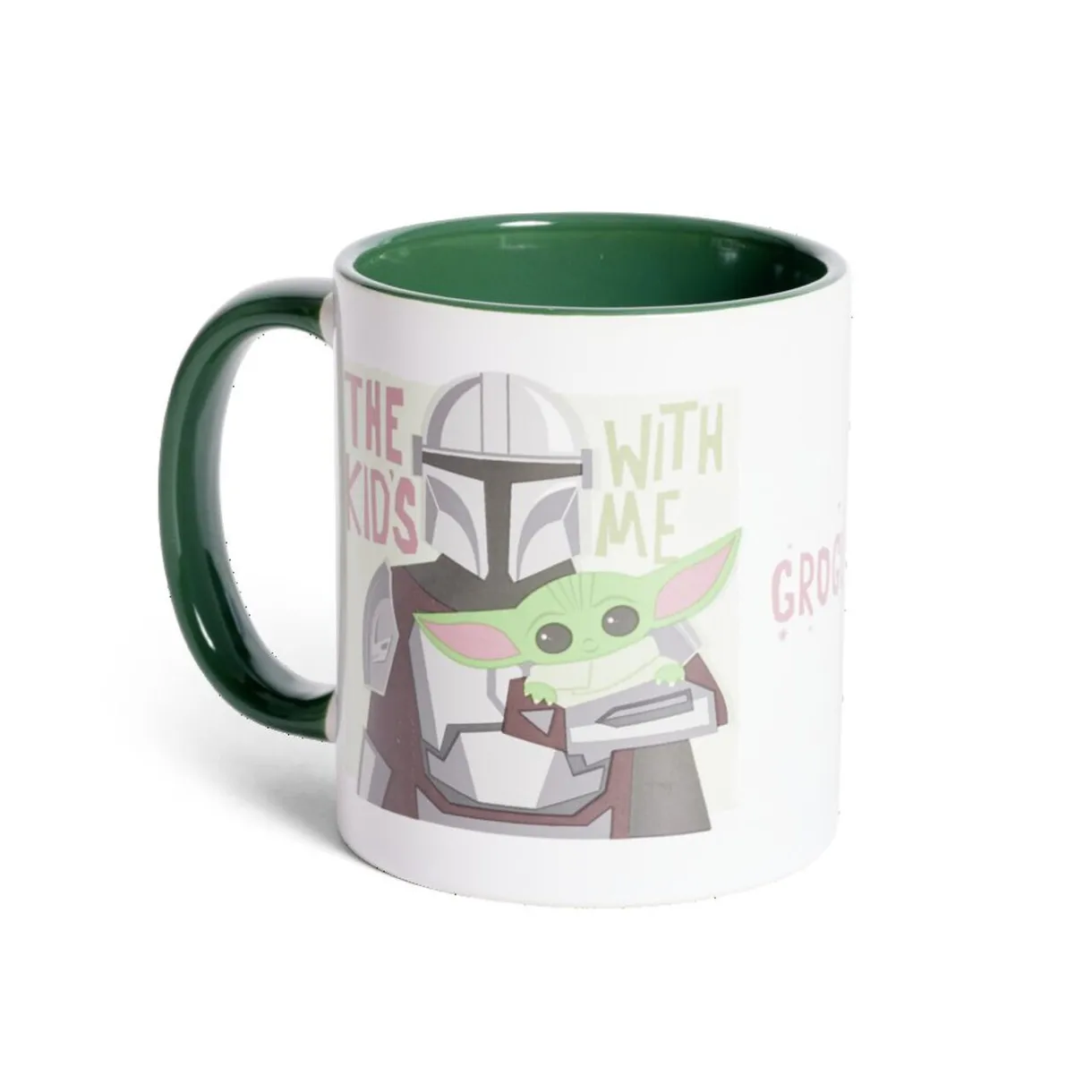 Mug Star Wars Mandalorian Storm Trooper blanc et vert 315ml^Gifi Discount