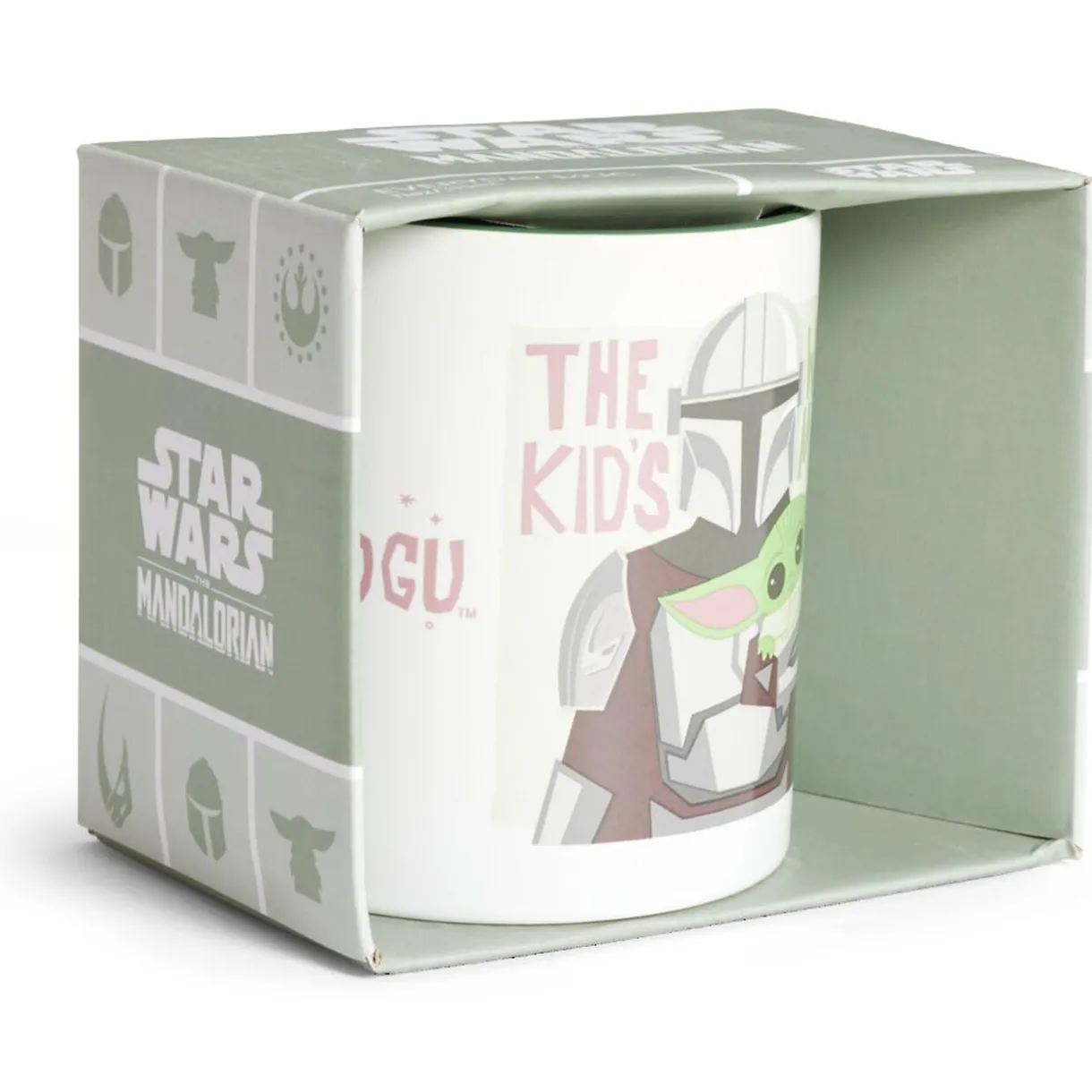 Mug Star Wars Mandalorian Storm Trooper blanc et vert 315ml^Gifi Discount