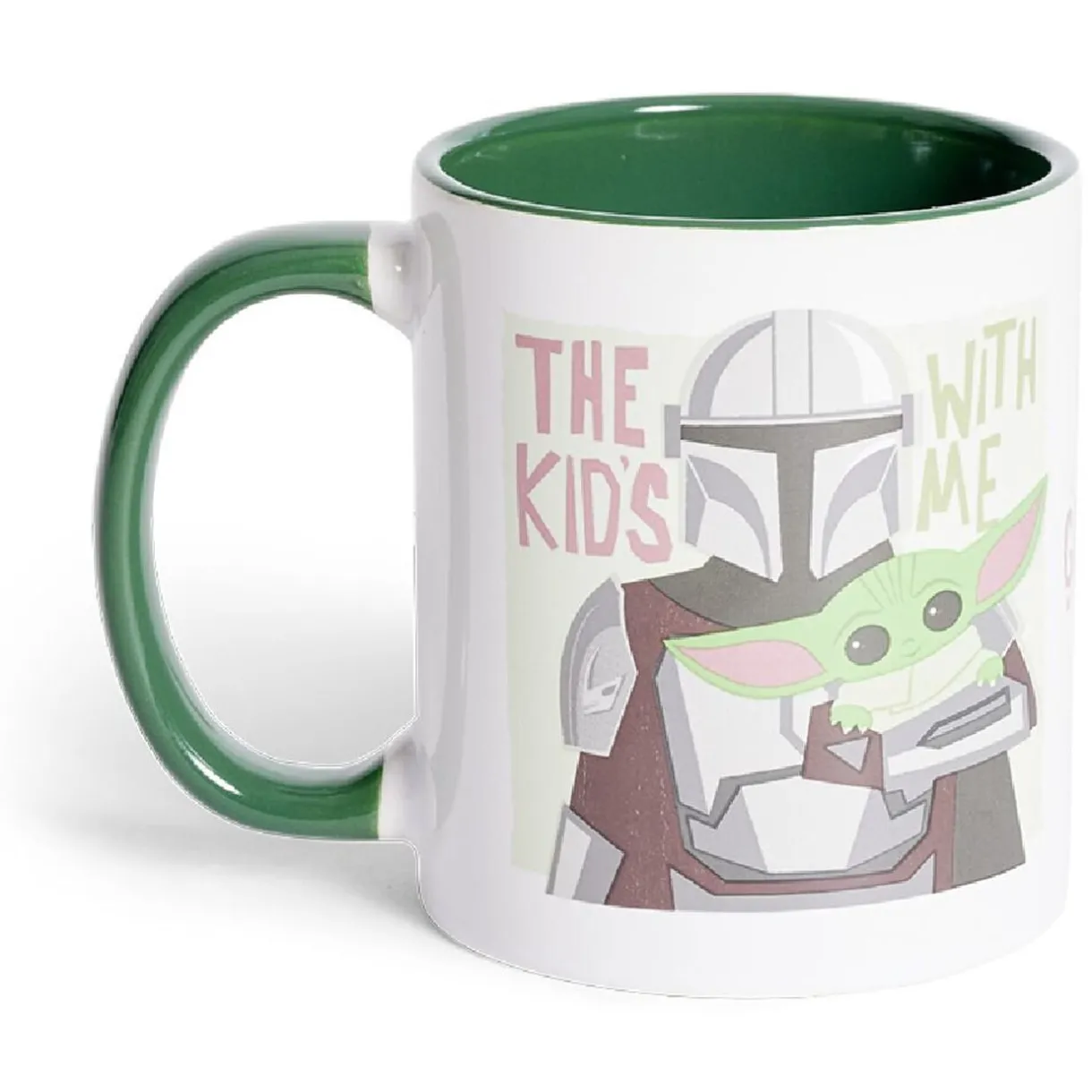 Mug Star Wars Mandalorian Storm Trooper blanc et vert 315ml^Gifi Discount