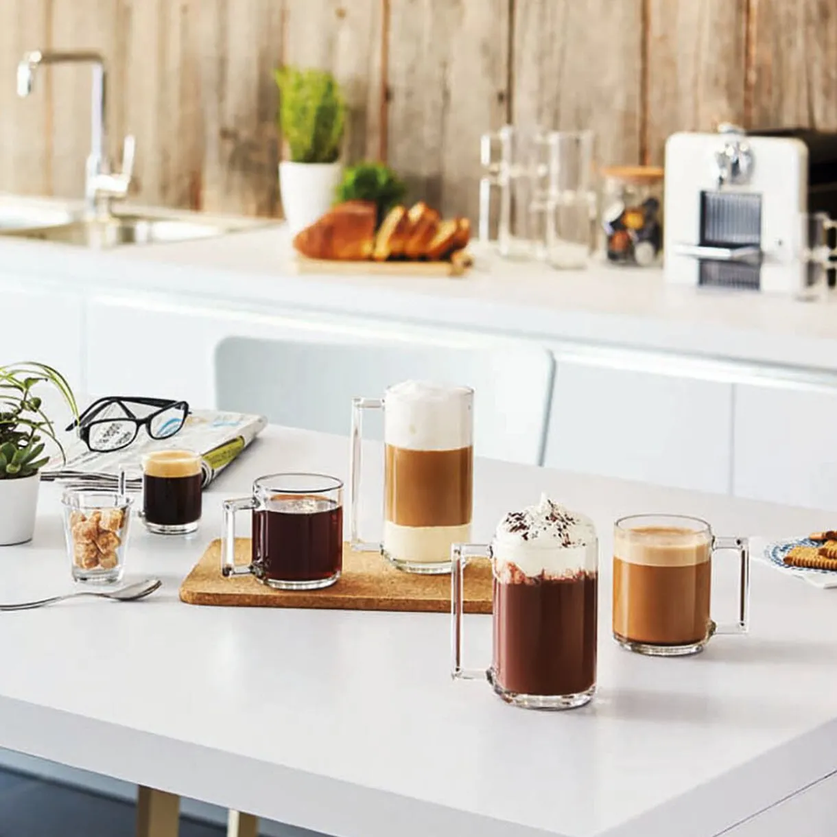 Mug transparent en verre trempé droit Luminarc 32 cl^Gifi Clearance