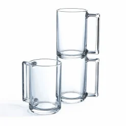 Mug transparent en verre trempé droit Luminarc 32 cl^Gifi Clearance