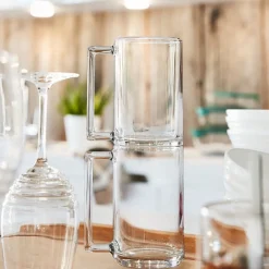 Mug transparent en verre trempé droit Luminarc 32 cl^Gifi Clearance