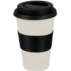 Mug transportable blanc&noir mélaminé^Gifi New