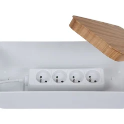 Gifi Multiprise 4 prises avec boîte de rangement