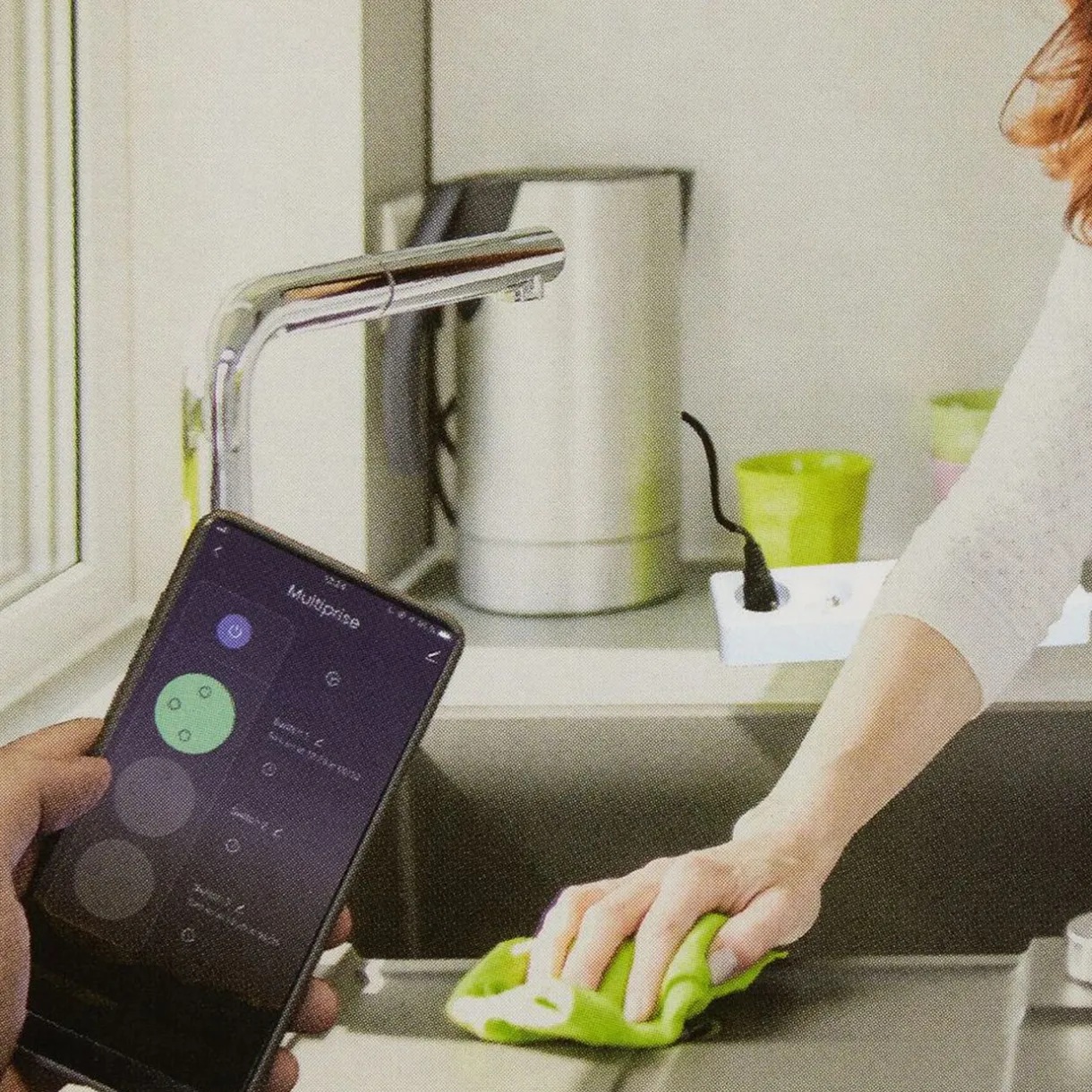 Sale Gifi Multiprise connectée Wifi 3x16A + 2xUSB