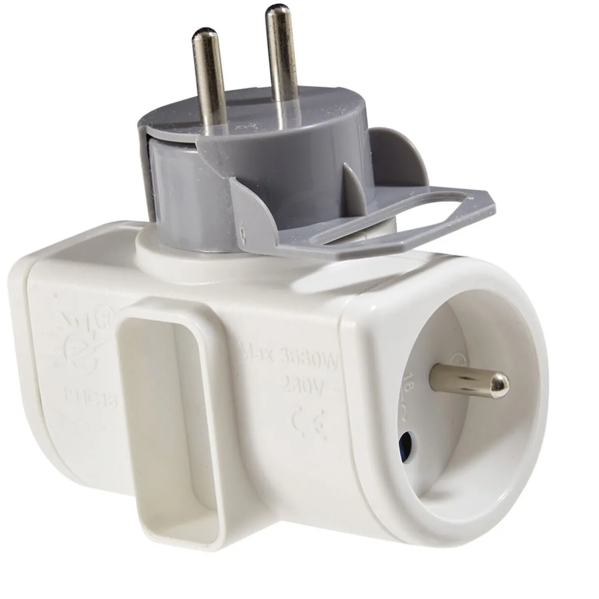 Sale Gifi Multiprise rotative 180° triplite blanche