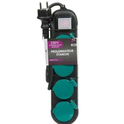 Online Gifi Multiprise étanche 4 prises noir et vert