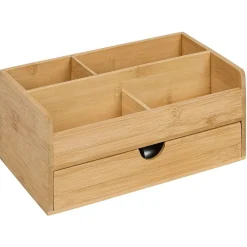 Rangement|Gifi Organisateur de maquillage en bambou naturel 25x15xH11cm