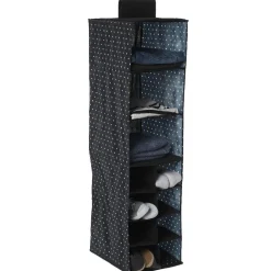 Rangement|Gifi Organisateur de penderie noir et blanc motif étoile