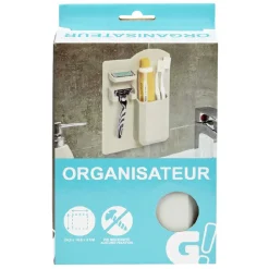Rangement|Gifi Organisateur de salle de bain silicone adhérent sans fixation