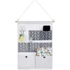 Rangement|Gifi Organisateur mural en tissu 7 poches design beige gris