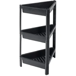 Rangement|Gifi Organiseur d'angle 3 niveaux noir