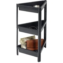 Rangement|Gifi Organiseur d'angle 3 niveaux noir