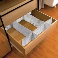 Rangement|Gifi Organiseur de tiroir blanc découpable x4