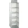 Rangement|Gifi Organiseur de vêtements 5 niveaux gris