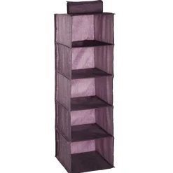 Rangement|Gifi Organiseur de vêtements 5 niveaux violet