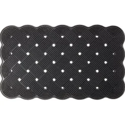 Nettoyage Et Entretien|Gifi Paillasson 100% caoutchouc noir 75x45cm