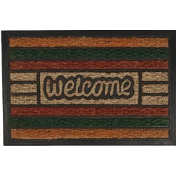 Nettoyage Et Entretien|Gifi Paillasson coco design bariolé Welcome