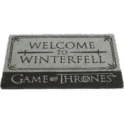 Nettoyage Et Entretien|Gifi Paillasson coco Games of Thrones Welcome to Winterfell gris et noir