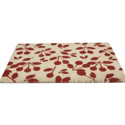 Nettoyage Et Entretien|Gifi Paillasson coco imprimé fleurs rouges