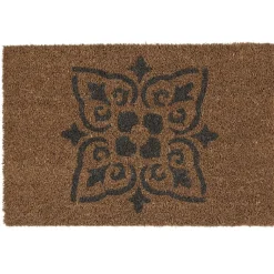 Nettoyage Et Entretien|Gifi Paillasson coco imprimé fleur noire