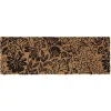 Nettoyage Et Entretien|Gifi Paillasson coco motif floral noir marron 75x25 cm