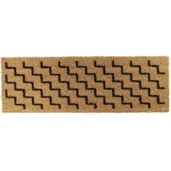 Nettoyage Et Entretien|Gifi Paillasson coco naturel motif graphique noir 75x25 cm