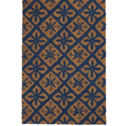 Nettoyage Et Entretien|Gifi Paillasson coco rectangulaire naturel motif floral baroque