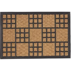 Nettoyage Et Entretien|Gifi Paillasson coco rectangulaire motif quadrillage