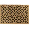 Nettoyage Et Entretien|Gifi Paillasson coco rectangulaire naturel motif arabesque noir 60x40cm