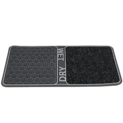 Nettoyage Et Entretien|Gifi Paillasson double fonction WET DRY noir 80x45cm