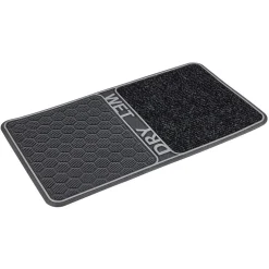 Nettoyage Et Entretien|Gifi Paillasson double fonction WET DRY noir 80x45cm