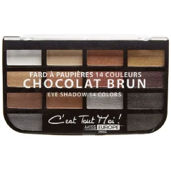 Online Gifi Palette Ombre paupière x14 teintes chocolat brun n°01