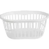 Entretien Du Linge|Gifi Panier à linge ovale blanc 30 L