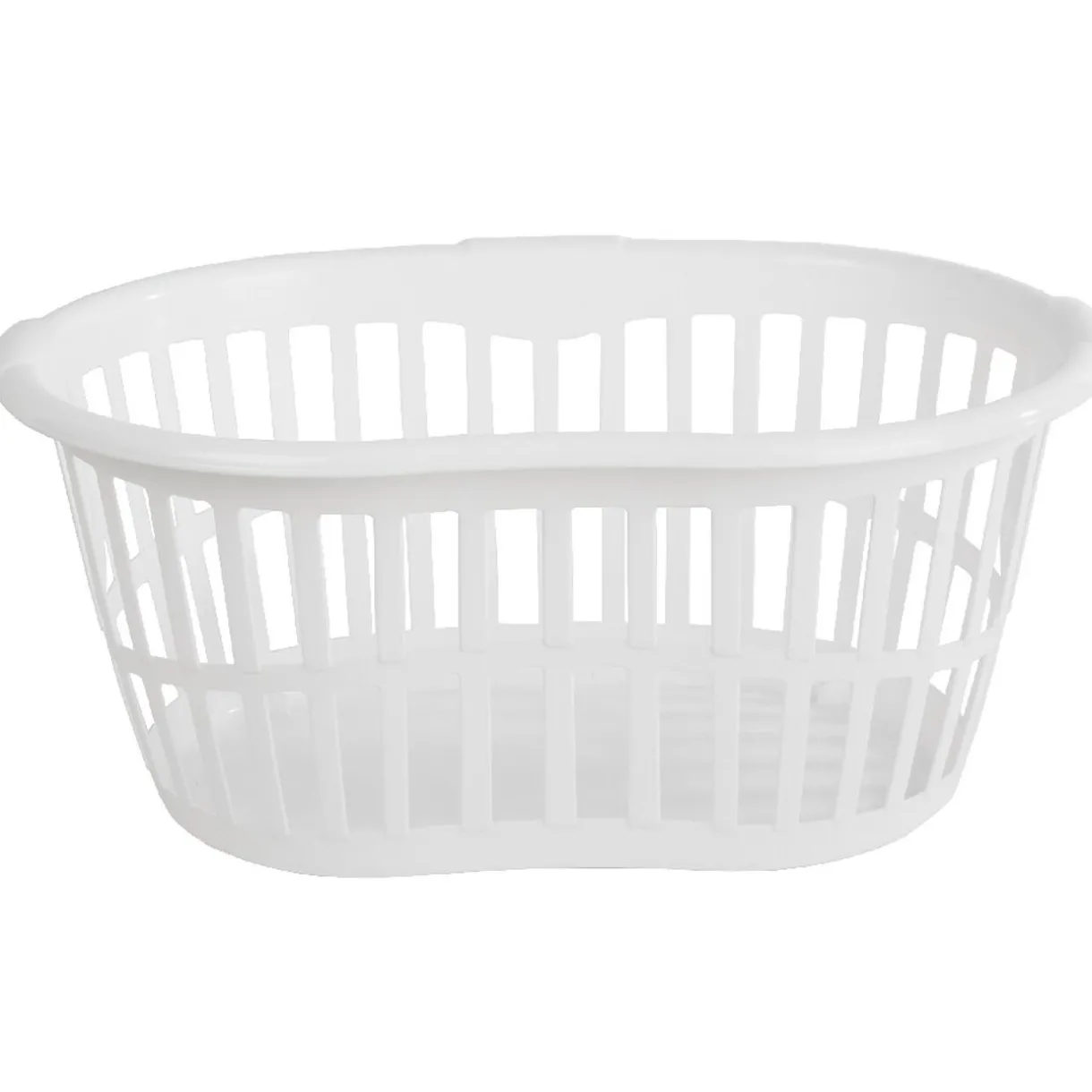 Entretien Du Linge|Gifi Panier à linge ovale blanc 30 L