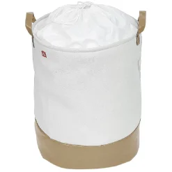 Entretien Du Linge|Gifi Panier à linge rond gris 56L