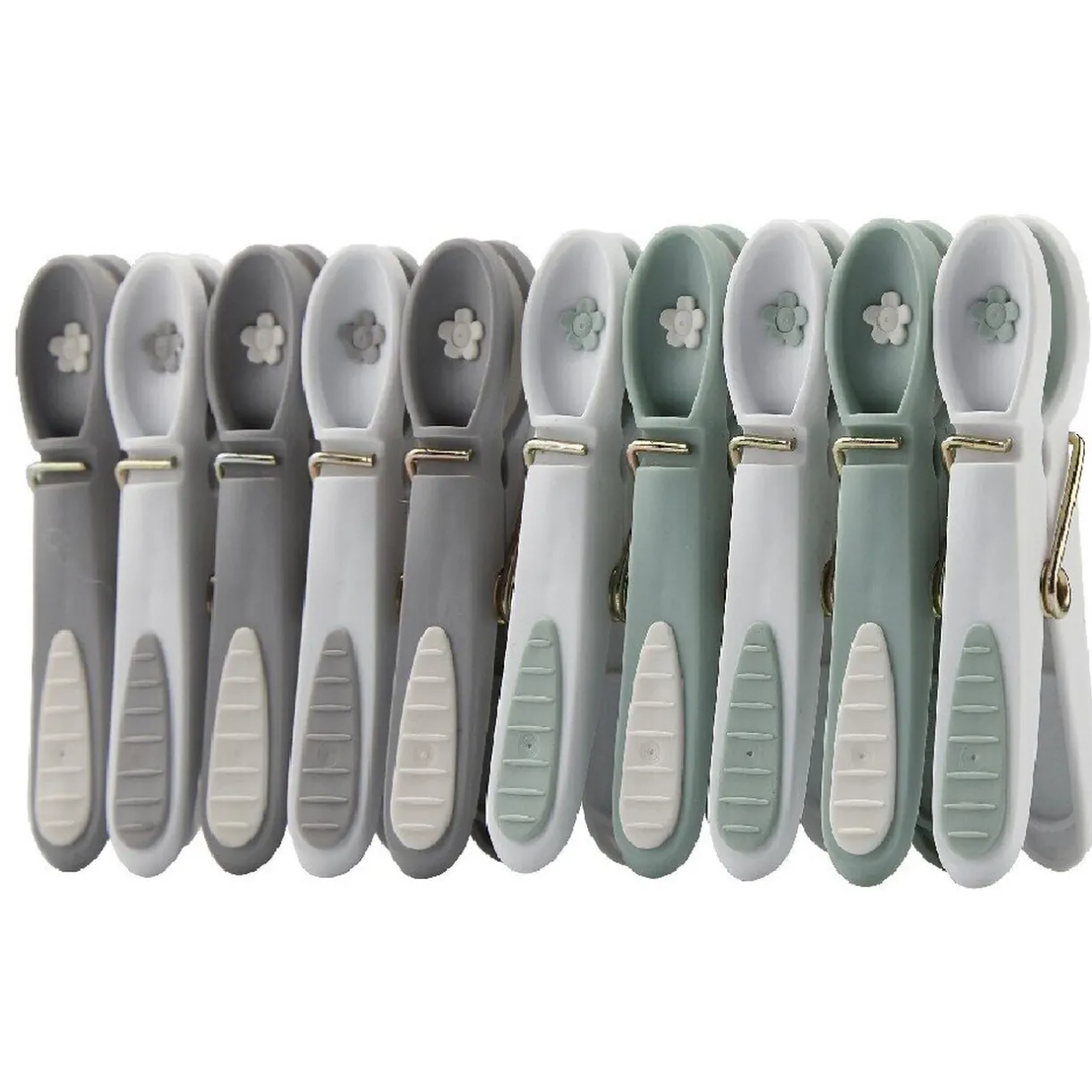 Entretien Du Linge|Gifi Panier avec 12 pinces à linge vert