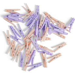 Entretien Du Linge|Gifi Panier avec 50 pinces à linge bleu - Ø20xH.17cm