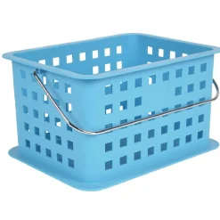 Rangement|Gifi Panier avec anse bleu 5 L