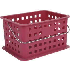 Rangement|Gifi Panier avec anse rose 5 L